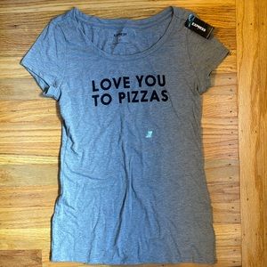 Love You to Pizzas Graphic Tee